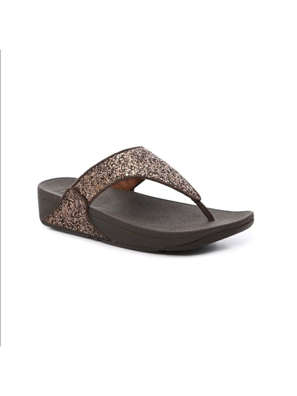 Fitflop Lulu Superglitz Glitter Wedge Sandals